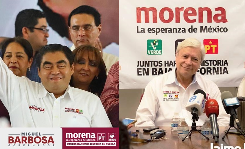 INE les baja spots a candidatos de Morena-PT-PVEM en Puebla y Baja  California
